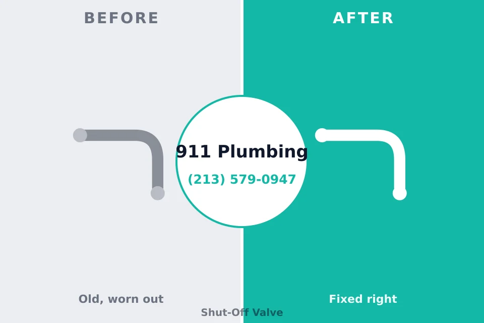 Before and after: plumbing repair Monmouth Beach, NJ